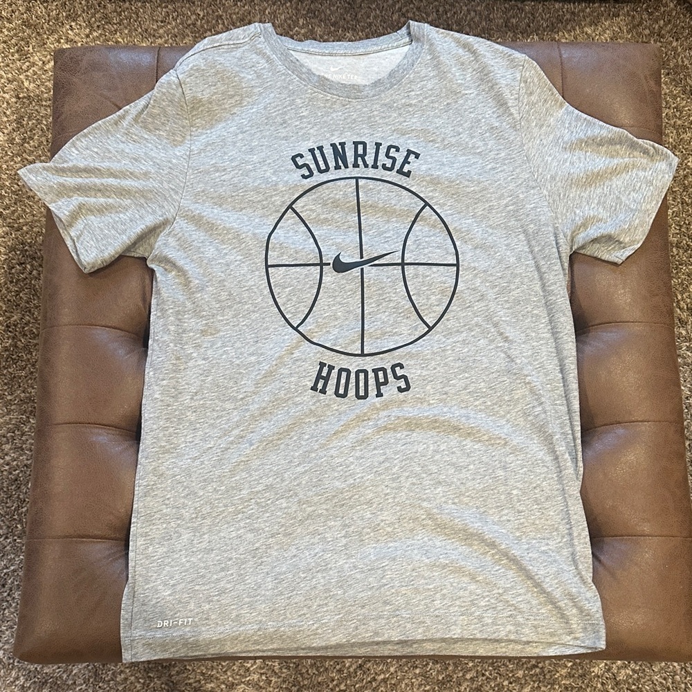 Nike Gray Sunrise Hoops Dri-Fit Tee (45)